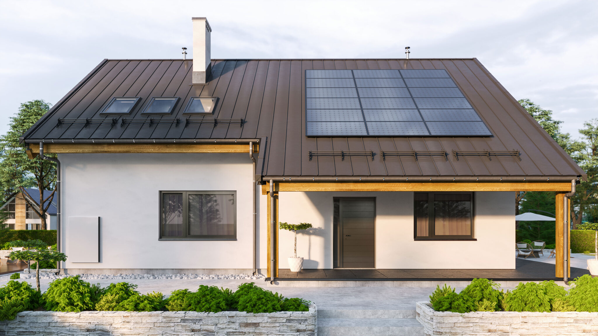 Haus mit Solaranlage